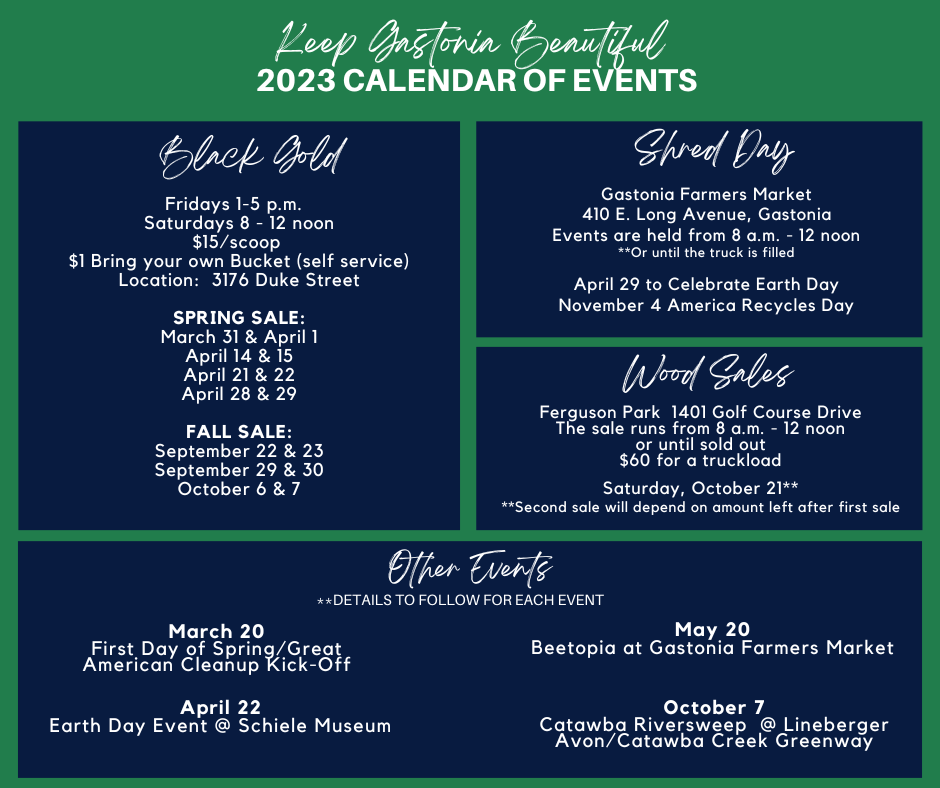 2023 Calendar of events
